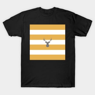 Deer - strips - bronze and white. T-Shirt